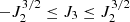 $ -J_2^{3/2}\leq J_3\leq{J_2^{3/2}} $