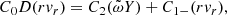 $$ \begin{aligned} C_0 D(rv_r)&= C_2 (\tilde{\omega } Y) + C_{1-} (rv_r), \end{aligned} $$