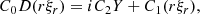 $$ \begin{aligned} C_0 D(r\xi _r)&= iC_{2} Y + C_{1} (r\xi _r), \end{aligned} $$