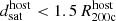 $ d_{\mathrm{sat}}^{\mathrm{host}} < 1.5\,R_{\mathrm{200c}}^{\mathrm{host}} $