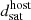 $ d_{\mathrm{sat}}^{\mathrm{host}} $