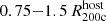 $ 0.75{-}1.5\,R_{\mathrm{200c}}^{\mathrm{host}} $