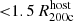 $ { < }1.5\,R_{\mathrm{200c}}^{\mathrm{host}} $