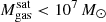 $ M_{\mathrm{gas}}^{\mathrm{sat}} < 10^{7}\,M_\odot $