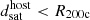 $ d_{\mathrm{sat}}^{\mathrm{host}} < R_{\mathrm{200c}} $