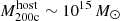 $ M_{\mathrm{200c}}^{\mathrm{host}}\sim 10^{15}\,M_\odot $