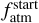 $f_{{\rm{atm}}}^{{\rm{start}}}$