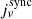 $ j^{\rm sync}_\nu $