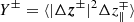 $ Y^{\pm}=\langle|\Delta{\boldsymbol{z}}^{\pm}|^2 \Delta z^{\mp}_{\parallel}\rangle $