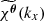 $ \widetilde{\chi^{\boldsymbol{\theta}}}(k_x) $