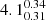$ 4.1^{0.34}_{0.31} $