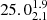 $ 25.0^{1.9}_{2.1} $