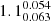 $ 1.1^{0.054}_{0.063} $