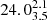 $ 24.0^{2.1}_{3.5} $