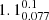 $ 1.1^{0.1}_{0.077} $