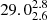 $ 29.0^{2.8}_{2.6} $