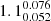 $ 1.1^{0.076}_{0.052} $