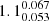 $ 1.1^{0.067}_{0.053} $