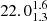 $ 22.0^{1.6}_{1.3} $