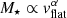 $ M_\star\propto v_{\rm flat}^\alpha $