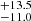 $ ^{+13.5}_{-11.0} $