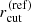 $ r^{\mathrm{(ref)}}_{\mathrm{cut}} $