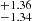 $ ^{+1.36}_{-1.34} $