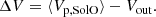 $$ \begin{aligned} \Delta V = \langle V_{\rm p, SolO} \rangle - V_{\rm out}. \end{aligned} $$