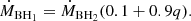 $$ \begin{aligned} \dot{M}_{\rm BH_1} = \dot{M}_{\rm BH_2} (0.1+0.9{q}). \end{aligned} $$