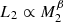 $ L_2\propto M_2^\beta $