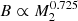 $ B\propto M_2^{0.725} $
