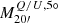 $ M^{Q/U, 5\circ}_{20{\prime}} $