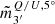 $ \tilde{m}^{Q/U, 5^\circ}_{3^{\prime}} $
