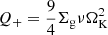 $ Q_+ = \frac{9}{4}\Sigma_{\mathrm{g}} \nu \Omega_{\mathrm{K}}^2 $