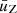 $ \bar{u}_{\mathrm{Z}} $