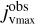 $j_{{\rm{Vmax}}}^{{\rm{obs}}}$