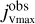 $j_{{\rm{Vmax}}}^{{\rm{obs}}}$