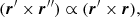 $$ \begin{aligned} ({\boldsymbol{r}}^\prime \times {\boldsymbol{r}}^{\prime \prime }) \propto ({\boldsymbol{r}}^\prime \times {\boldsymbol{r}}), \end{aligned} $$