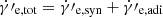 $ \dot{\gamma}{\prime}_\mathrm{{e,tot}}=\dot{\gamma}{\prime}_\mathrm{{e, syn}}+\dot{\gamma}{\prime}_\mathrm{{e, adi}} $