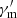 $ \gamma^\prime_{\rm m} $
