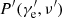 $ P^\prime(\gamma^\prime_{\rm e},\nu^\prime) $