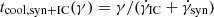 $ t_{\mathrm{cool, syn+IC}}(\gamma) = \gamma/(\dot{\gamma}_{\mathrm{IC}} + \dot{\gamma}_{\mathrm{syn}}) $