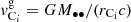 $ v^{\mathrm{g}}_{\mathrm{C}_i} = GM_{\bullet\bullet}/(r_\mathrm{C_{i}}c) $