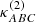 $ \kappa_{ABC}^{(2)} $