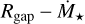 $\[R_{\text {gap }}-\dot{M}_{\star}\]$