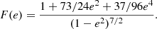 $$ \begin{aligned} F(e) = \frac{1+73/24e^2+37/96e^4}{(1-e^2)^{7/2}}. \end{aligned} $$