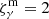 $ \zeta_\gamma^{\rm m}=2 $