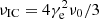 $ \nu_{\rm IC}=4\gamma_{\rm e}^2 \nu_0/3 $