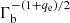 $ \Gamma_{\rm b}^{-(1+q_{\rm e})/2} $