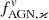 $ f_{{\rm AGN},\varkappa}^v $